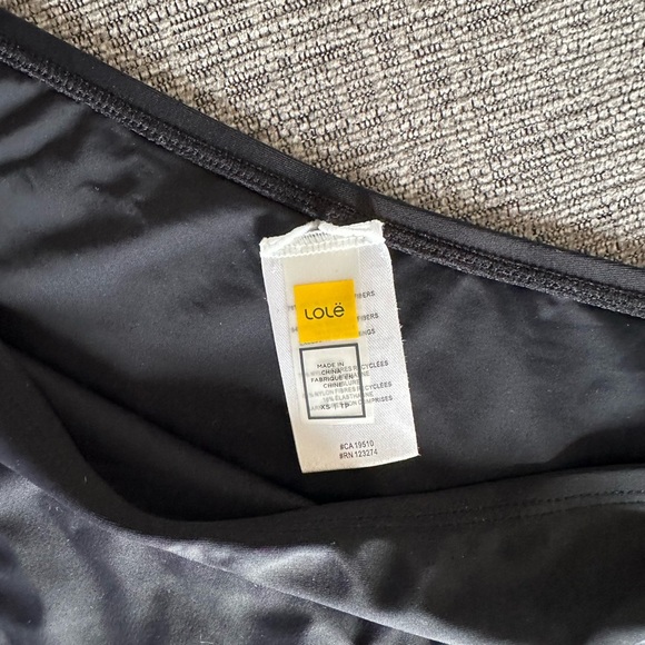 Lole Black High-Waisted Bikini Bottom - Picture 2 of 5